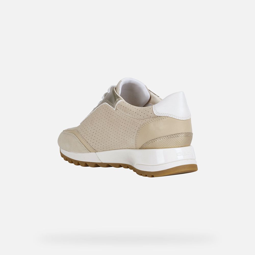 Geox Bayan Spor Ayakkabı Bej Rengi - Tabelya - LVX-907538